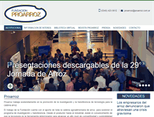 Tablet Screenshot of proarroz.com.ar